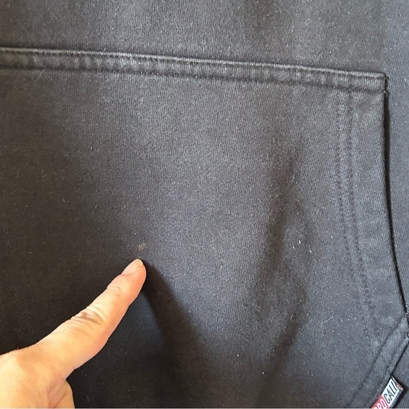 PRO CALI Men’s BACKWOODS Hoodie Sweater 2XL Black Pull Over Casual Street - Picture 8 of 14